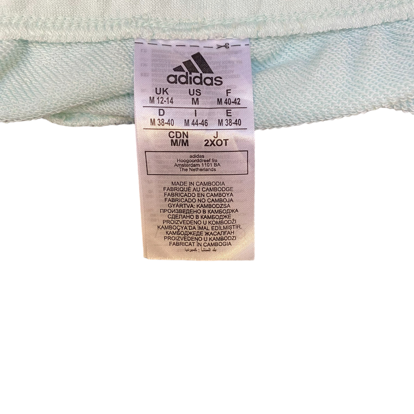 Adidas Essentials Linear French Terry Shorts Womens Medium White Cross Training