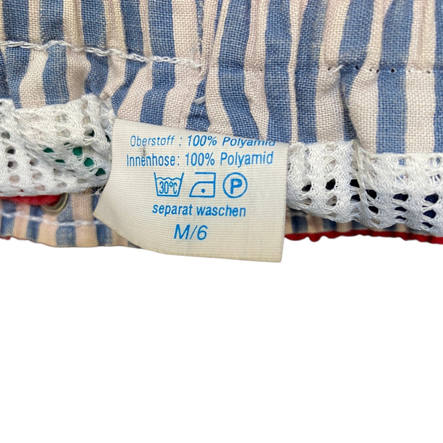 Swim Trunks Shorts Womens M 29" Waist Multi Colorblock Elastic Waist Drawstring