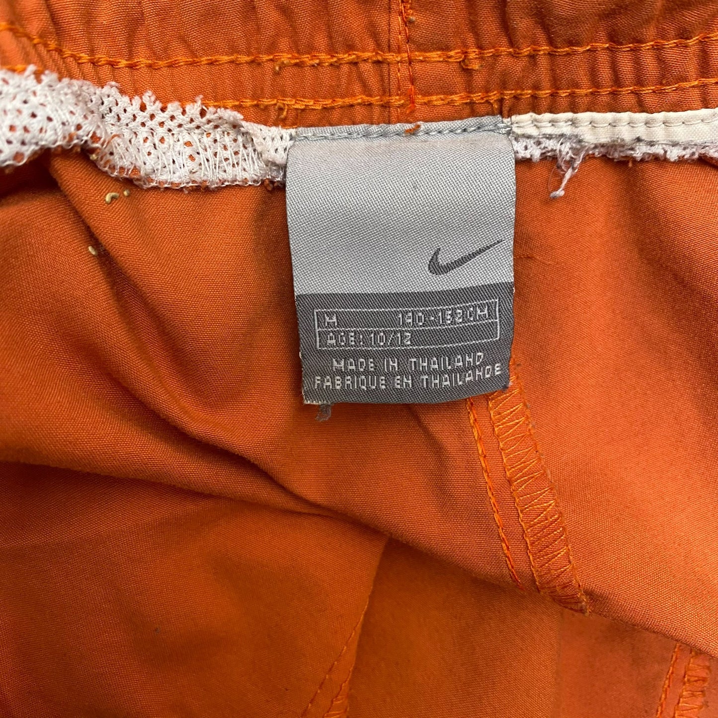 Nike Swim Trunks Shorts Boys Medium Orange Surf Spring Elastic Waist Drawstring
