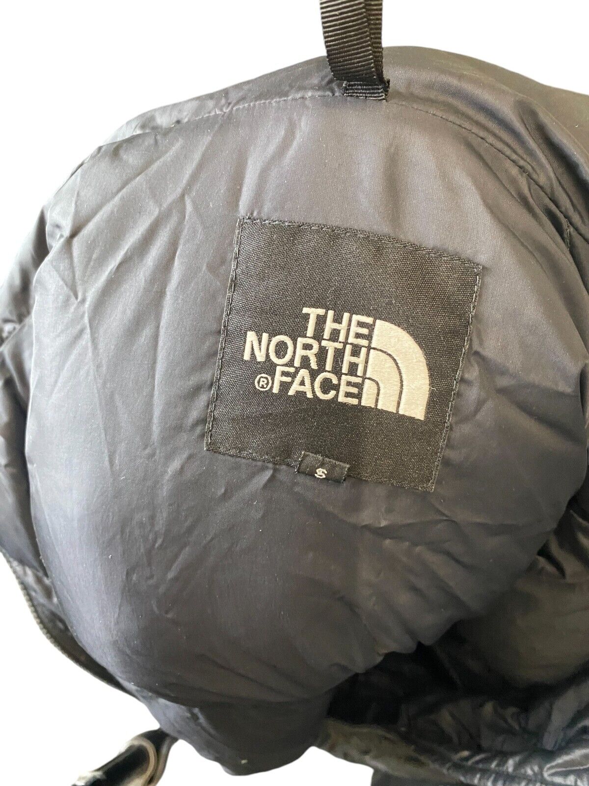 The North Face Nuptse 700 Puffer Jacket Men's S Black Nylon Goose Down Full Zip