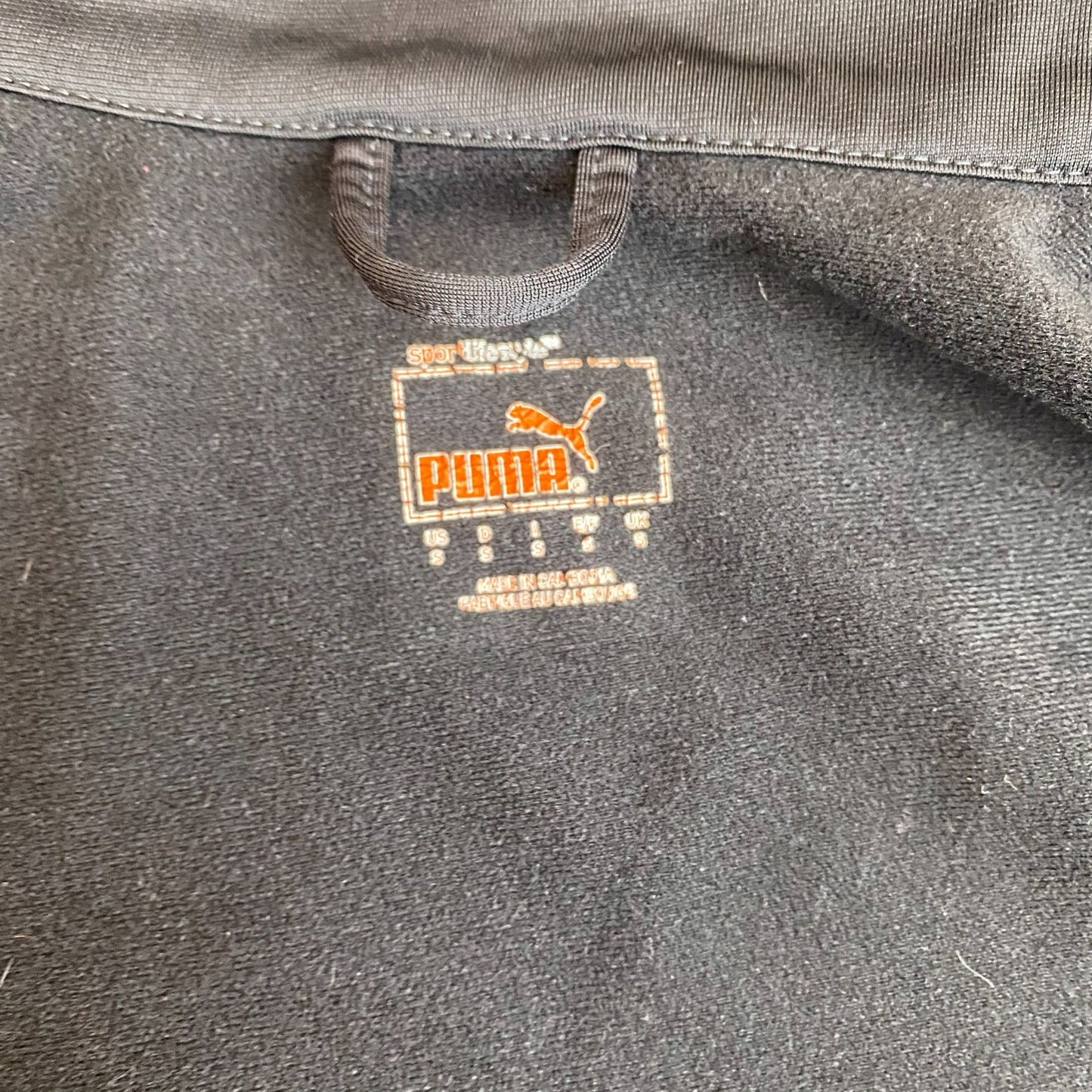 PUMA Track Jacket Mens S Black Waterproof Outdoor Gym Training Full Zipper