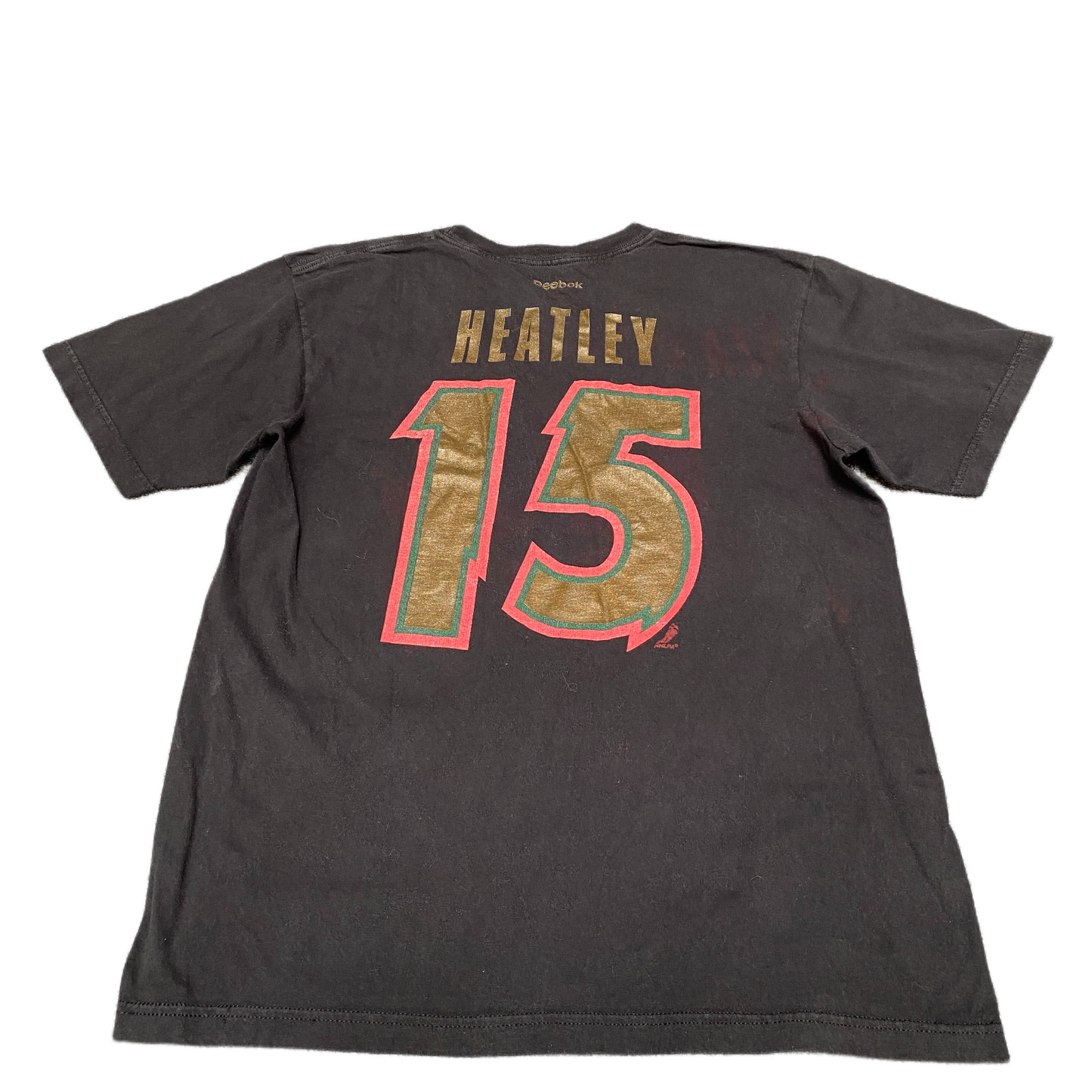 Mikko Koivu Heatley #15 T-Shirt Mens S Black NHL Reebok Hockey Sports Pullover