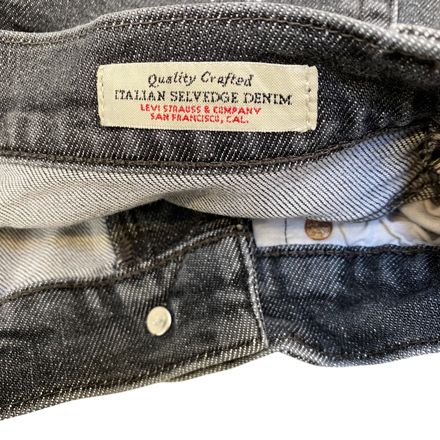 Levi's 501 Jeans Women 25" Waist Grey Denim High Waisted Distressed Straight Leg