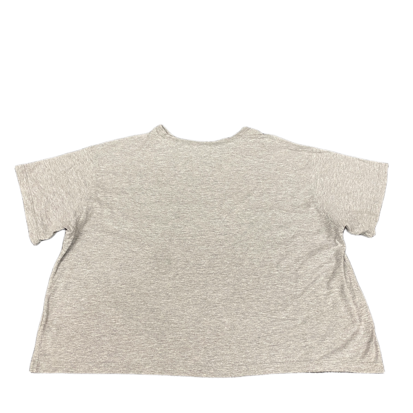 Champion T-Shirt Womens L Grey Graphic Logo Short Sleeve Crew Neck Pullover Tee