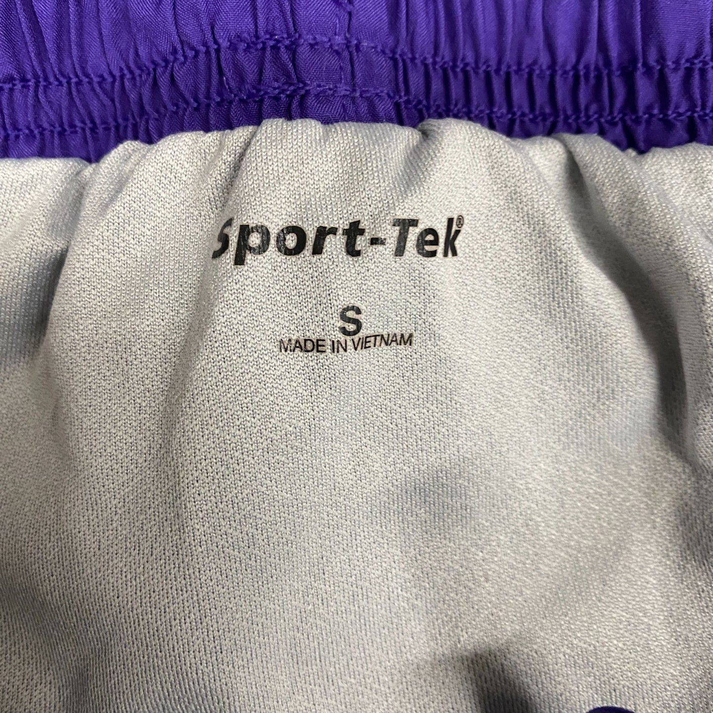 Cadence Shorts Womens S 24" Waist Purple White Mesh Panel Gym Workout Drawstring