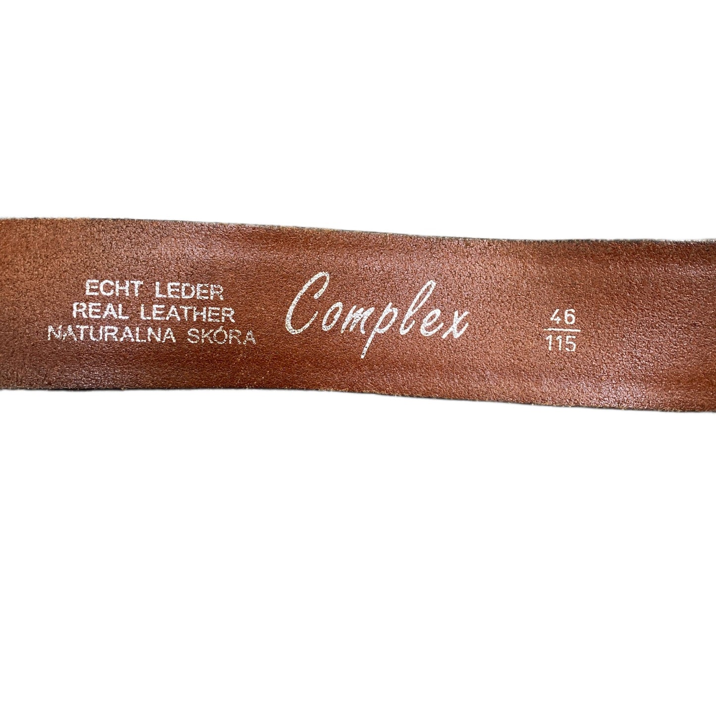 Magnum Jeans Waist Belt Mens Brown Leather Adjustable Silver Buckle 51.5 Inches