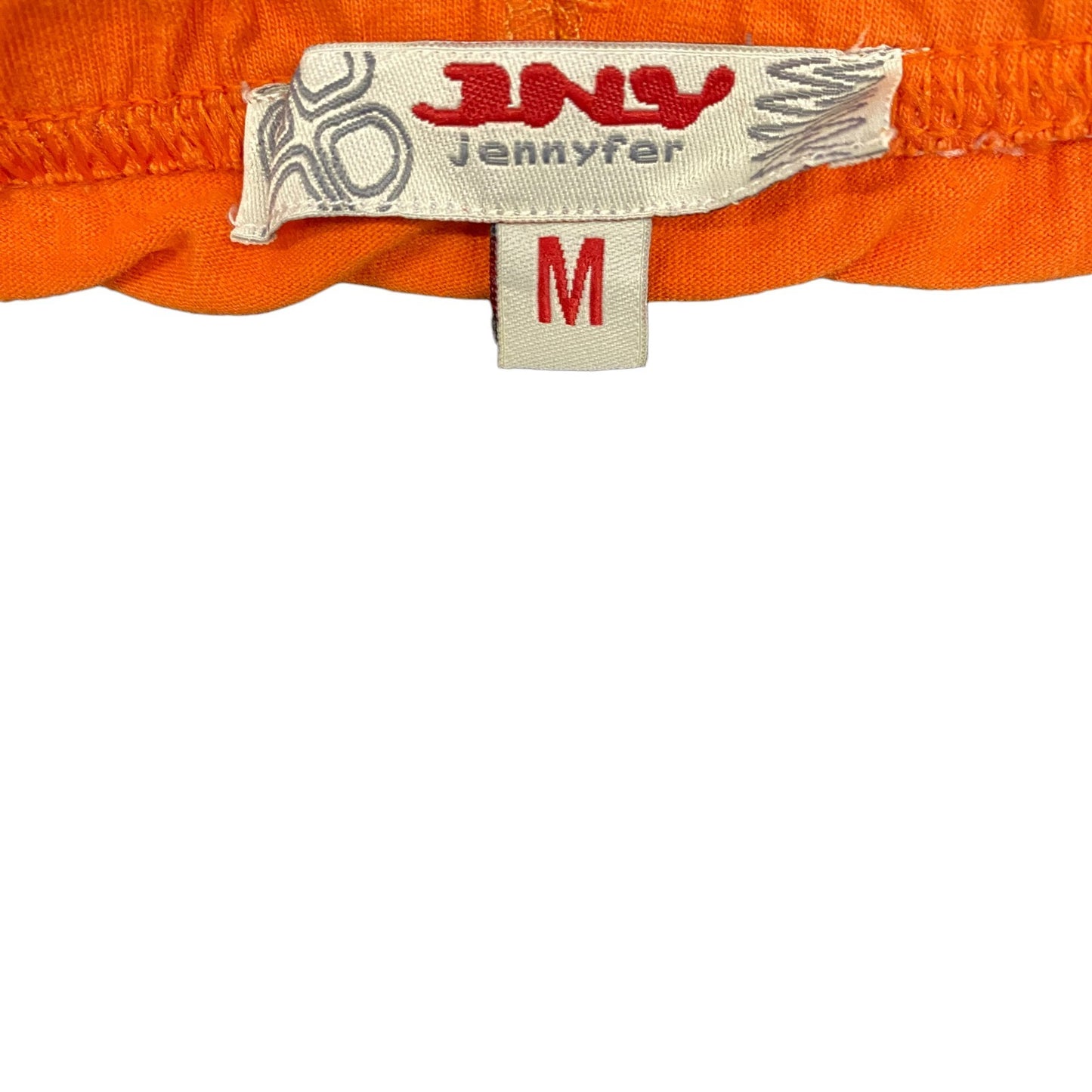 Running Sprinter Shorts Womens M 24" Waist Orange Athletic Workout Dolphin Hem