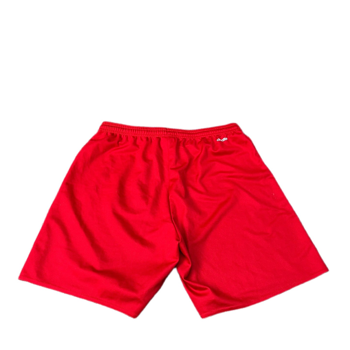 Adidas Climalite Soccer Shorts Mens XS 28" Waist Red Gym Training Drawstring