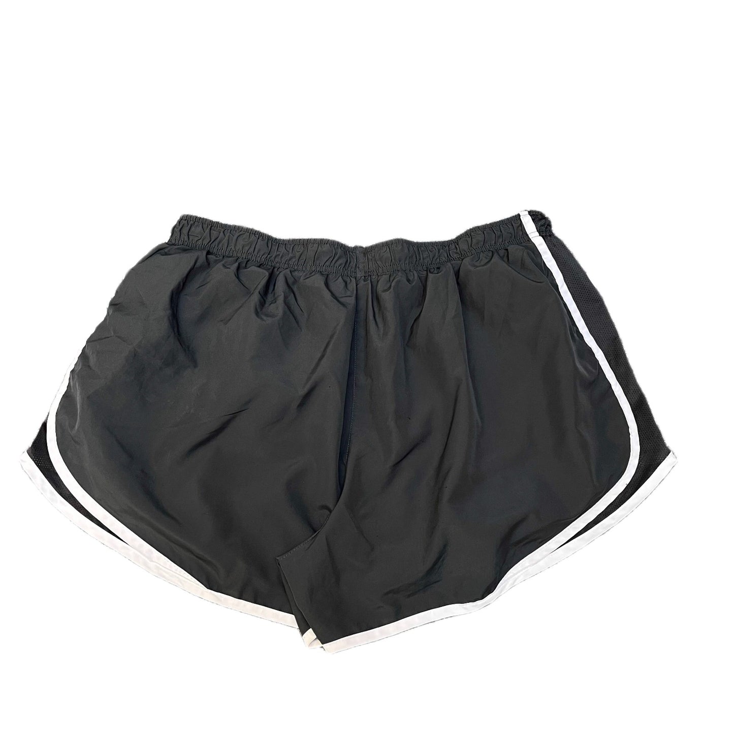 Nike Running Sprinter Shorts Womens XL 32" Waist Black Mesh Panels Dolphin Hem