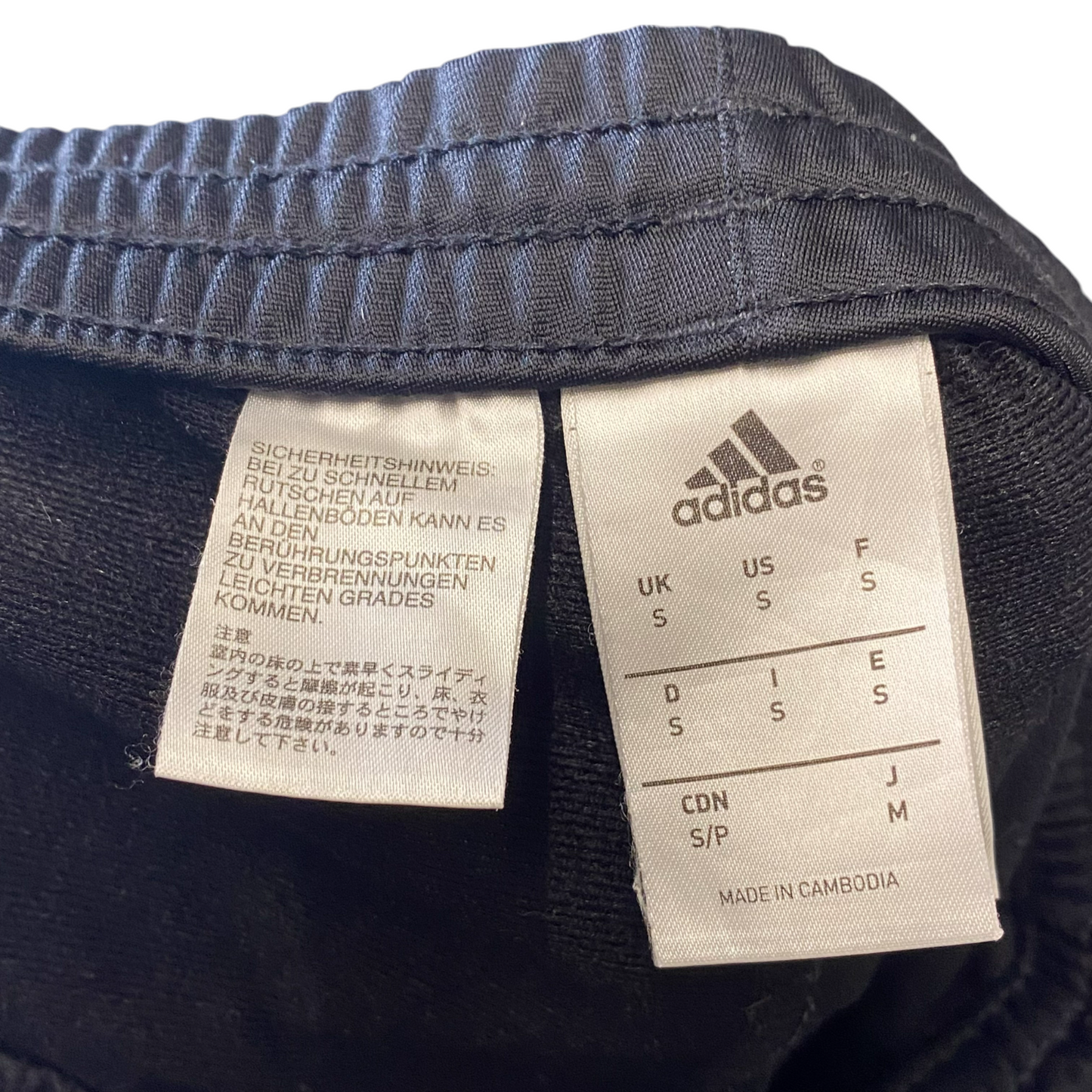 adidas Joggers Womens S Black 3 Stripes Panel Ankle Zip Tapered Fit Track Pants