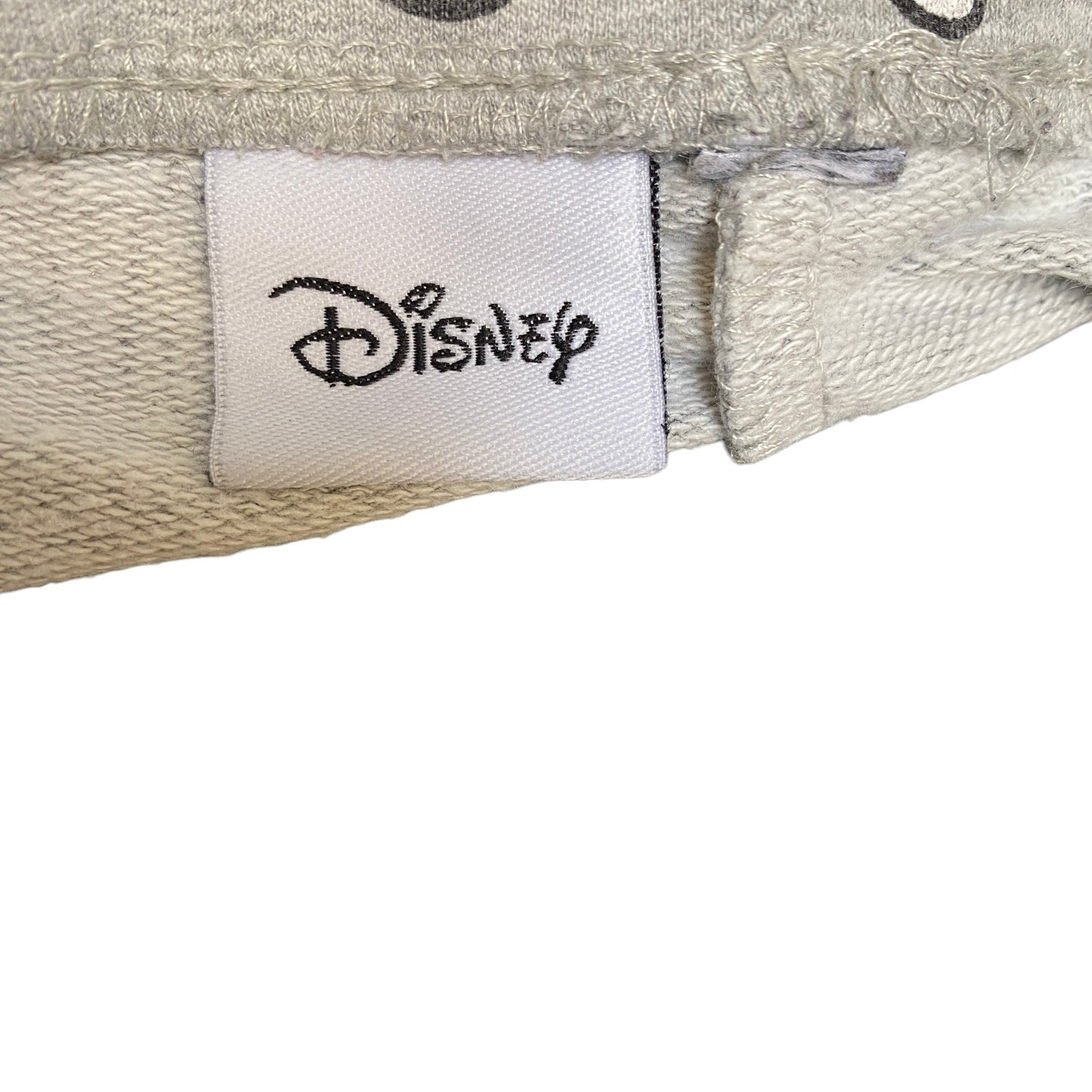 Mickey Mouse Running Sprinter Shorts Womens L 31" Waist Grey Black Athletic Gym