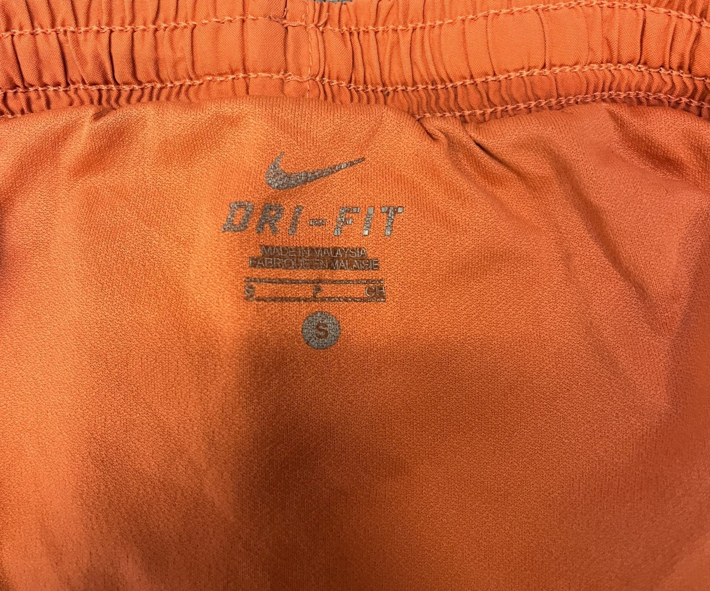 Nike Dri-FIT Running Shorts Womens Small 26" Waist Orange Purple Dolphin Hem