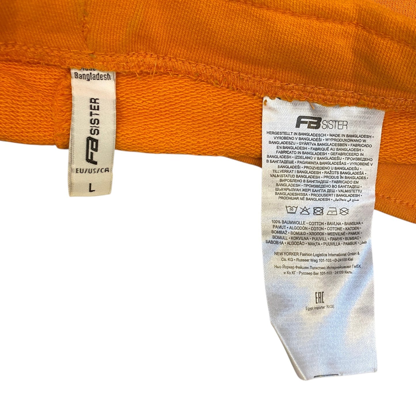 Running Sprinter Shorts Womens L 29" Waist Orange Athletic Workout Dolphin Hem