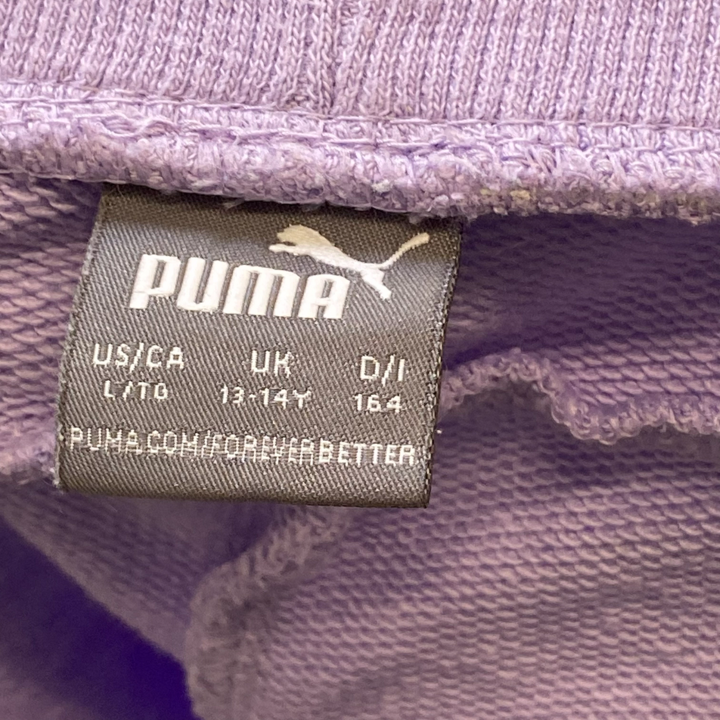 PUMA Sprinter Running Shorts Girls 25W Purple Elastic Waist Drawstring Athletic