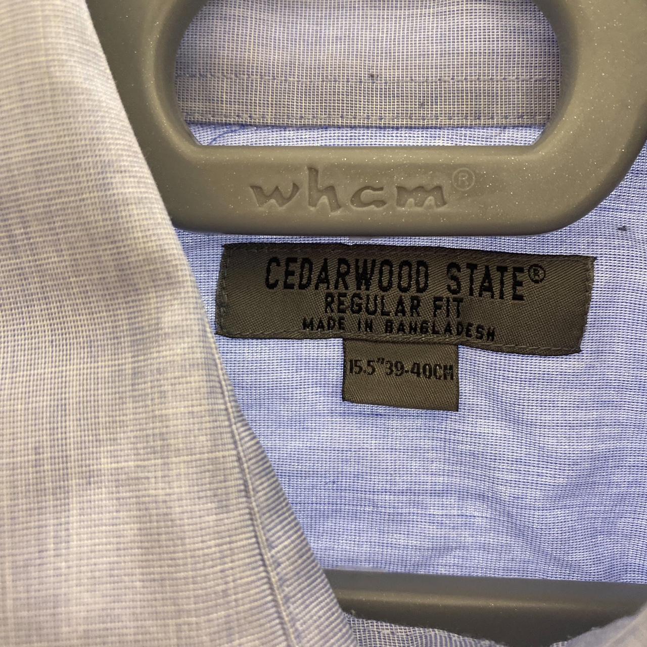 Cedarwood Shirt Mens Medium Blue Collared Button Down