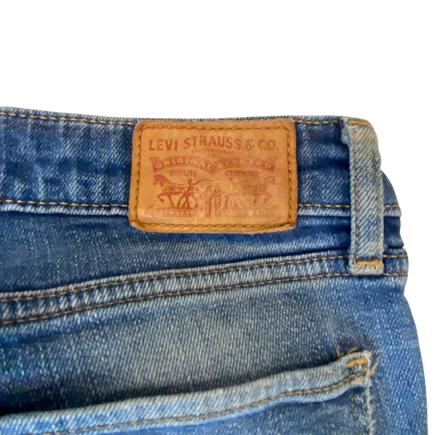 Levi's 712 Jeans Womens Medium W27 L28 Blue Denim Straight Slim Fit Outdoor