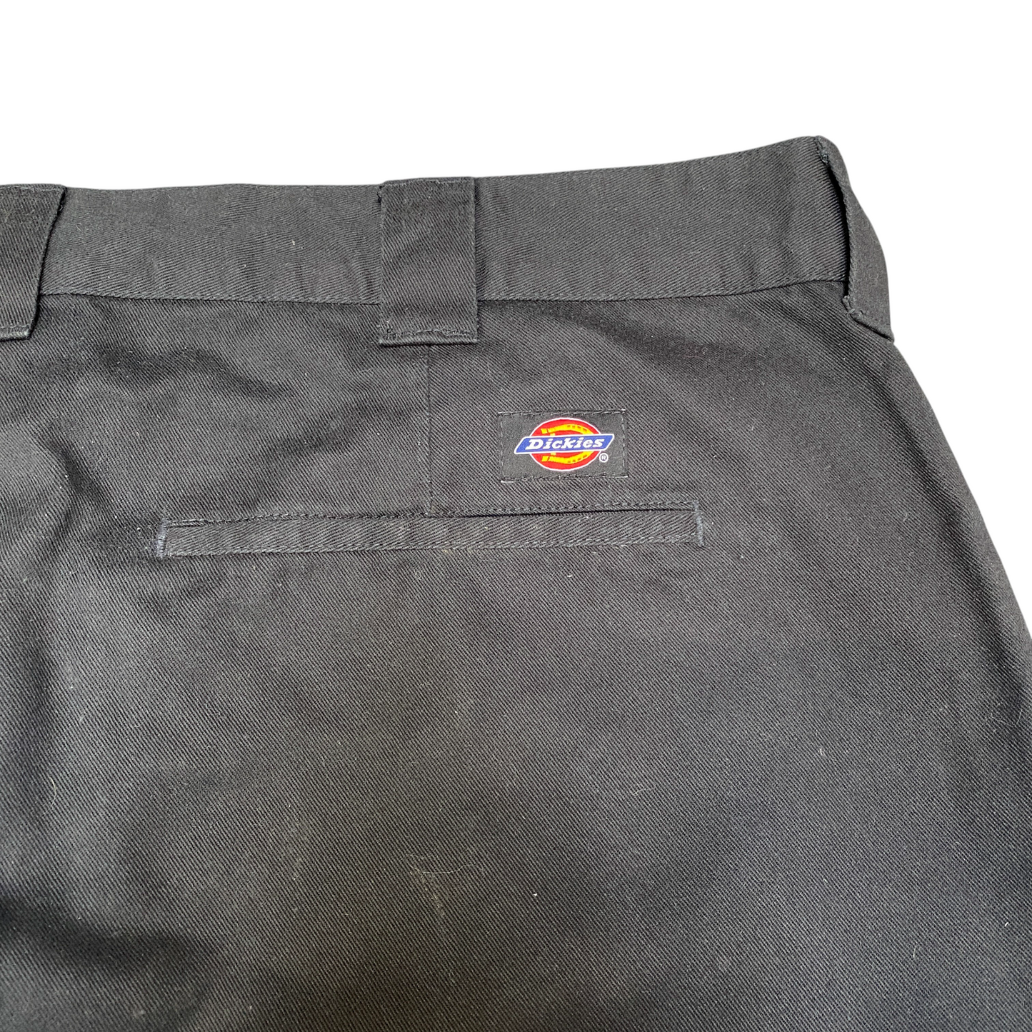 Dickies Work Trousers Mens 43" Waist Black Slash Pockets Low Waist Slim Straight
