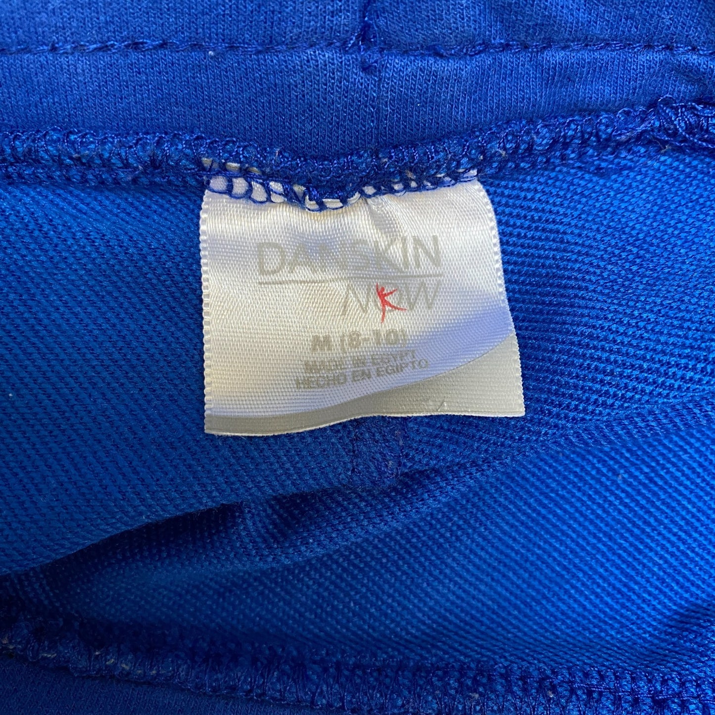 Running Sprinter Shorts Womens M 32" Waist Two Tone Blue Workout Dolphin Hem