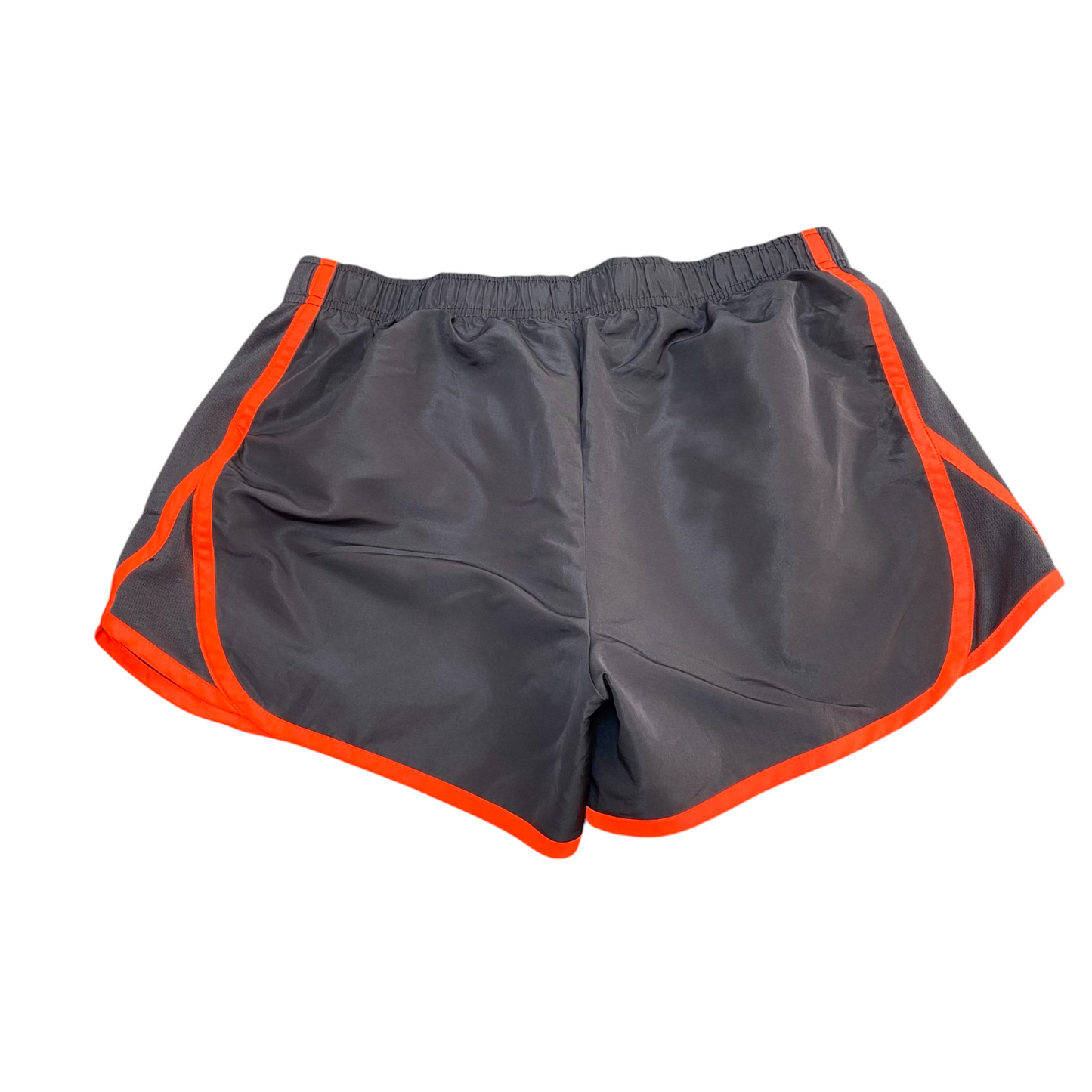 Running Sprinter Shorts Womens 29W Black Red Trim Elastic Waist Dolphin Hem