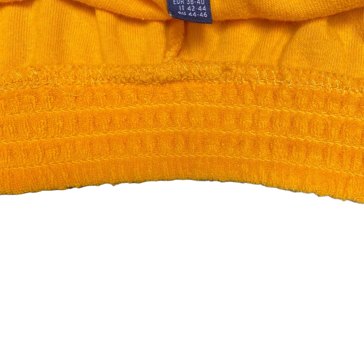 Running Sprinter Shorts Womens M 27" Waist Yellow Terry Cloth Athletic Workout