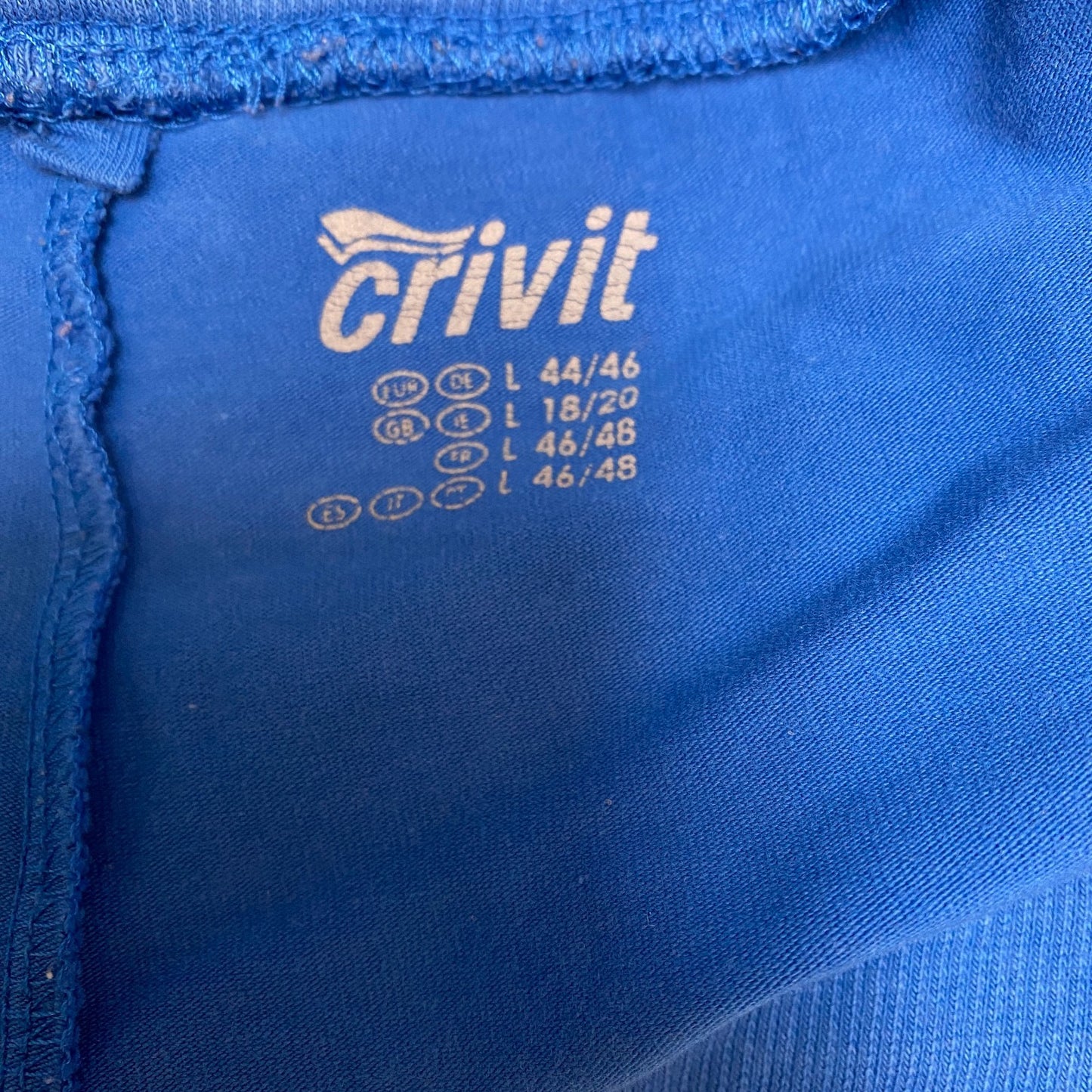 Running Sprinter Shorts Girls Large 35" Waist Blue Gym Athletic Fit Dolphin Hem