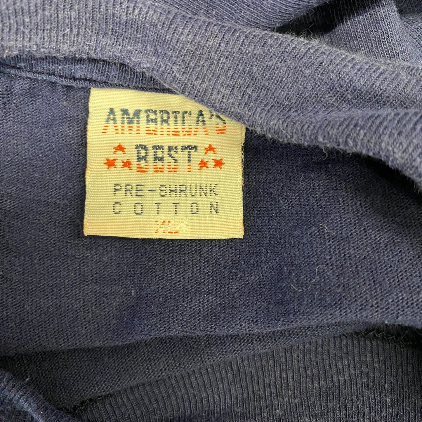 America's Best T-Shirt Mens Large Navy Flia Graphic Logo Preshrunk Pullover Tee