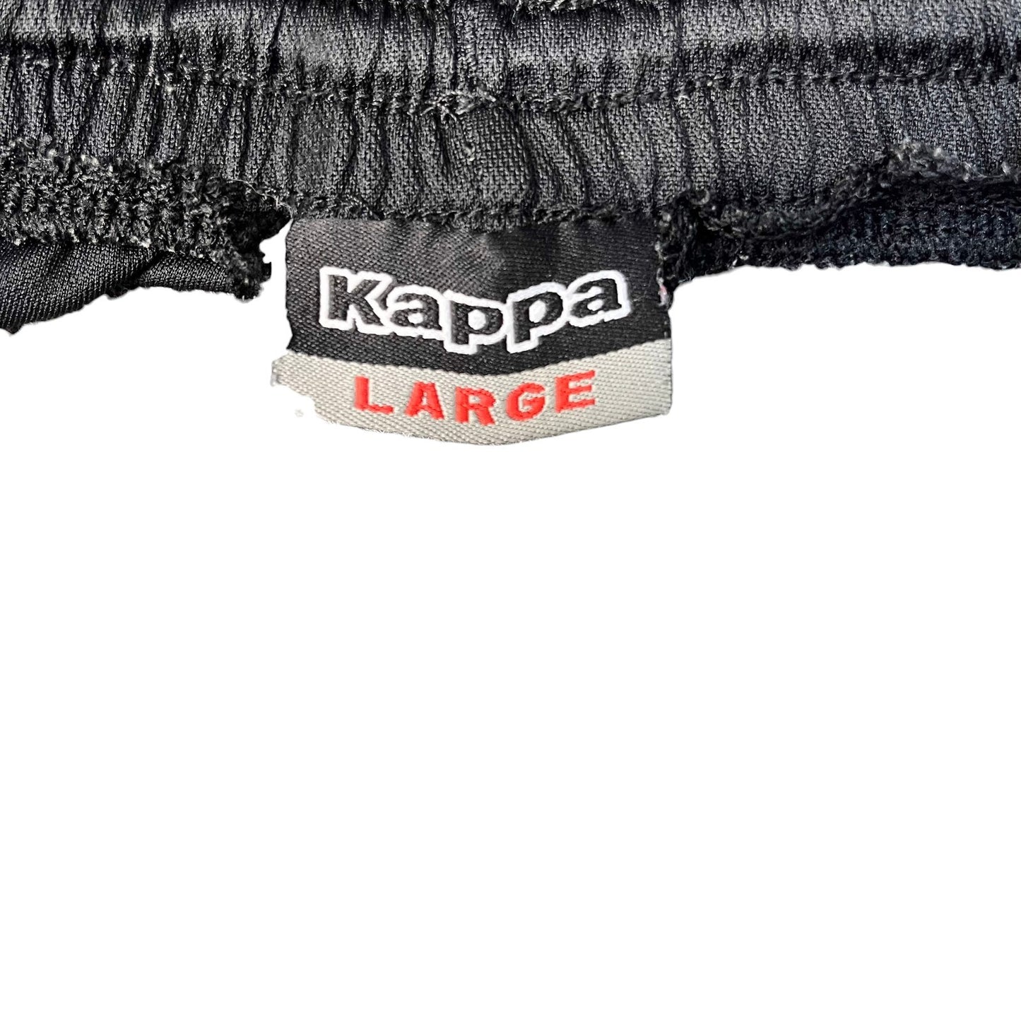 Kappa soccer Shorts Mens L 32" Waist Black Athletic Fit Gym Training Drawstring