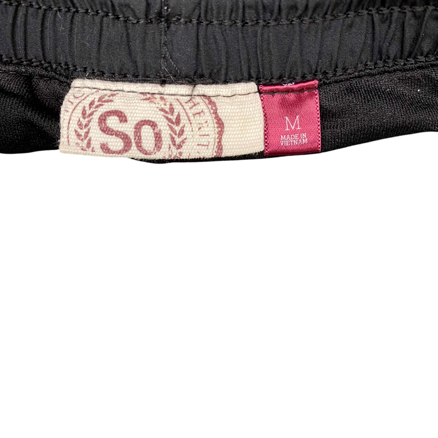 Running Sprinter Shorts Womens M Black Athletic Fit Gym Workout Drawstring Waist