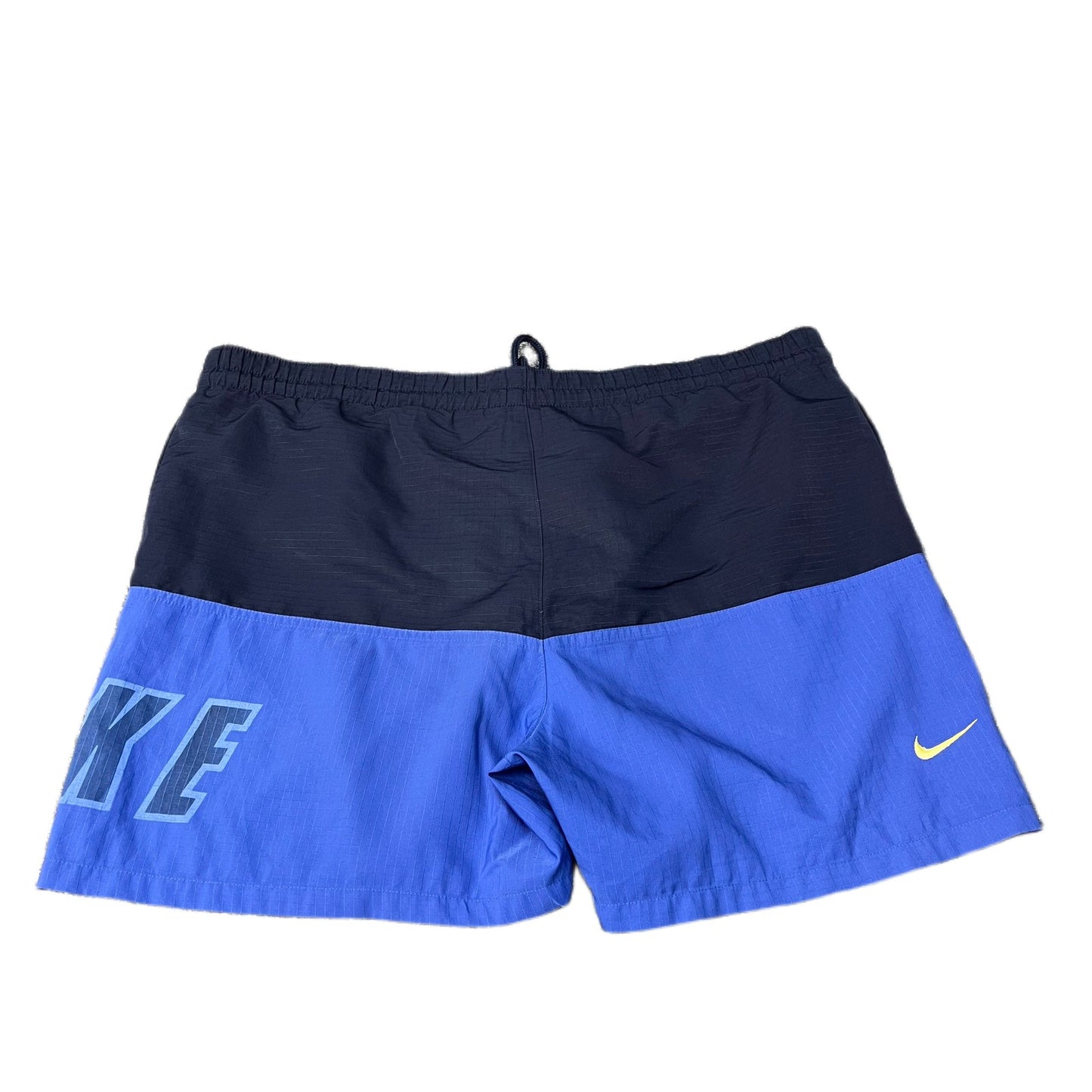 Vtg Nike Swim Board Shorts Mens XL 40" Waist Navy Blue Colorblock Mesh Lined