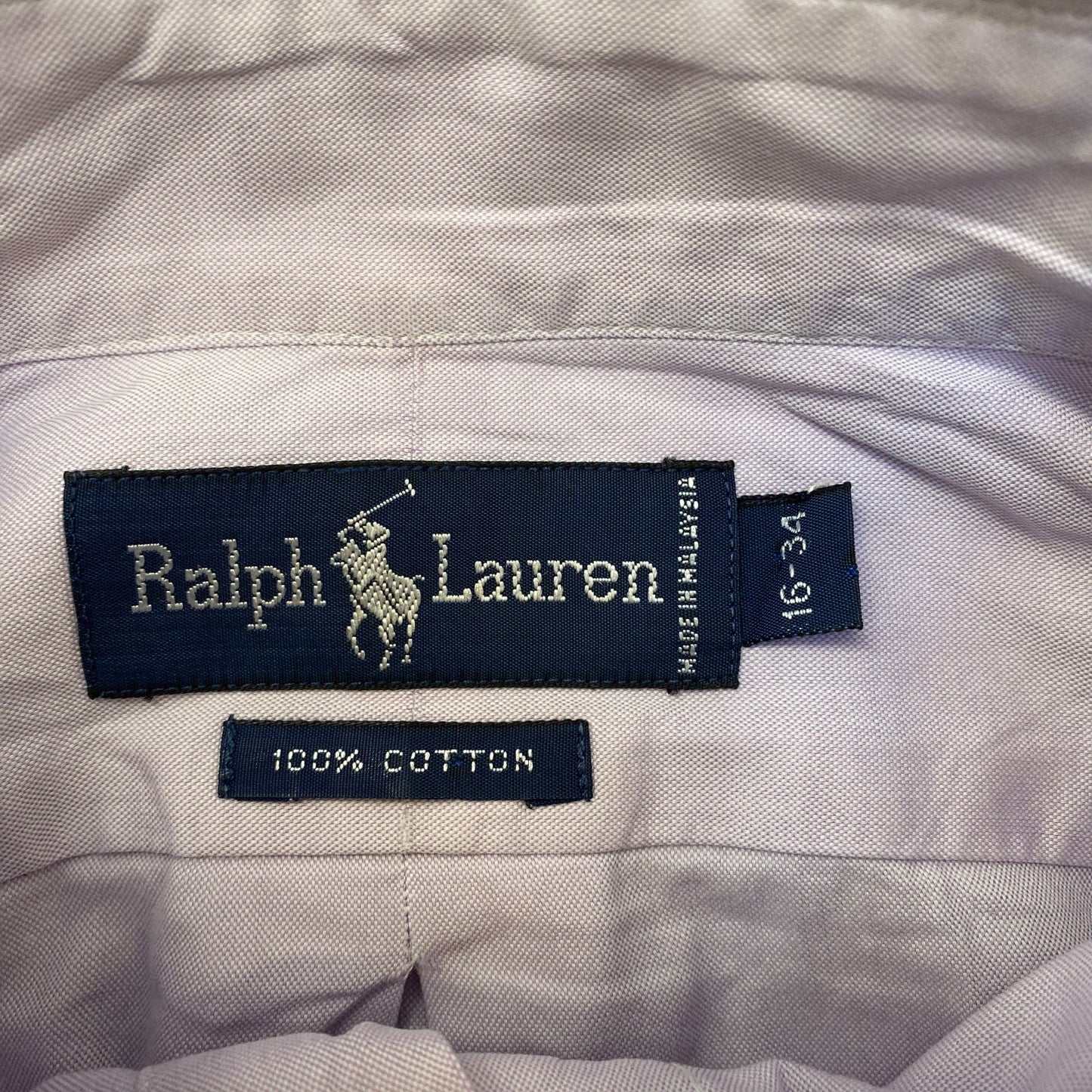 Ralph Lauren Formal Shirt Mens Medium Pink Oxford Long Sleeve Collar Button Down
