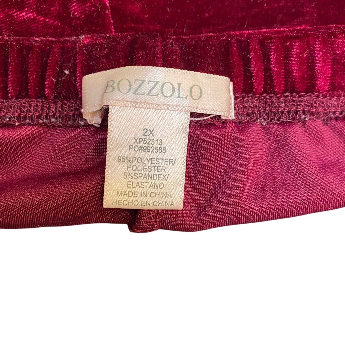 Running Sprinter Shorts Womens 2X 32" Waist Maroon Velvet Athletic Dolphin Hem
