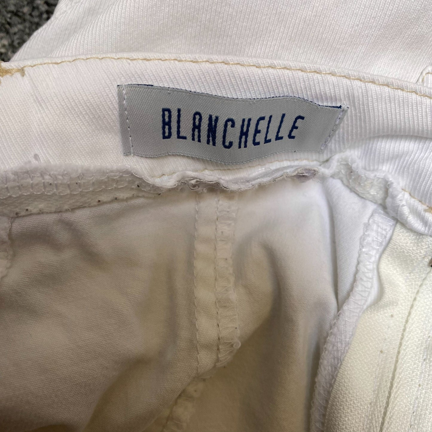 Blanchelle Fit & Flare Skirt Womens L White Solid Casual Outdoor Button Front
