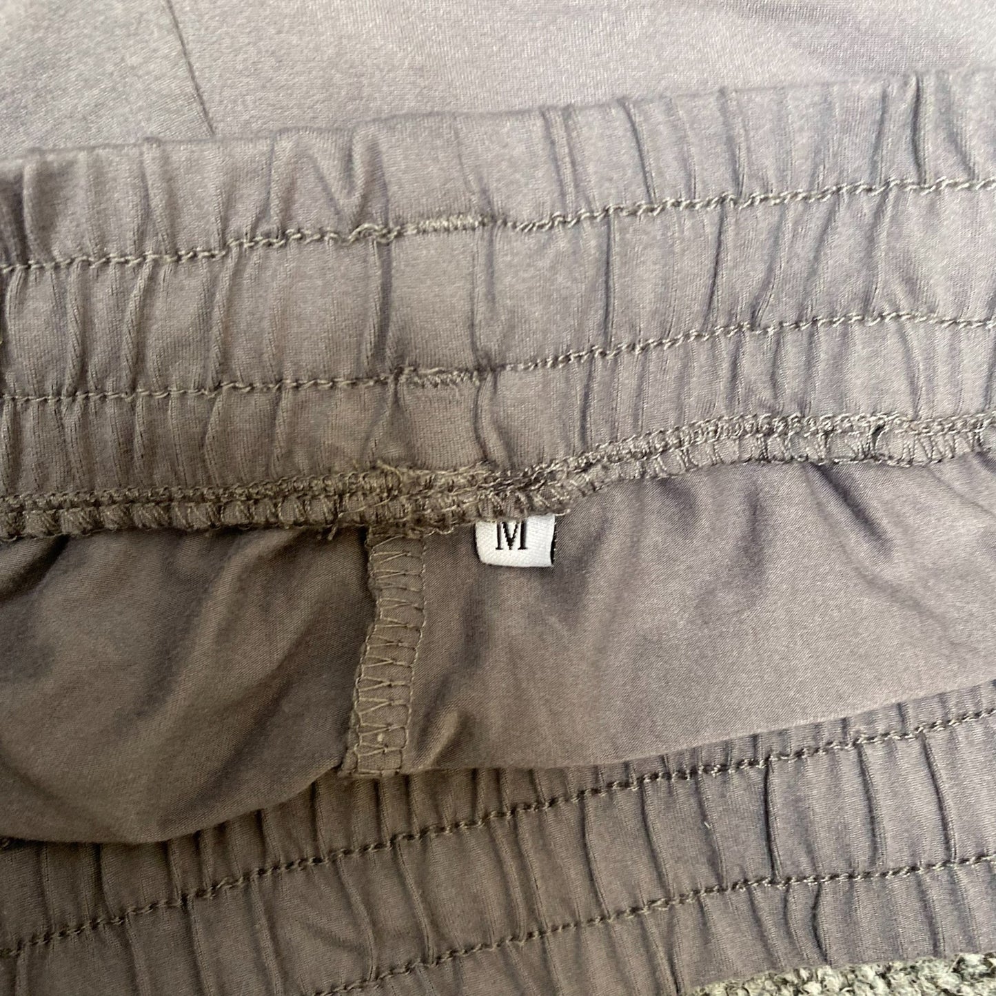 Sprinter Shorts Womens M Grey White Athletic Gym Running Drawstring Outdoor