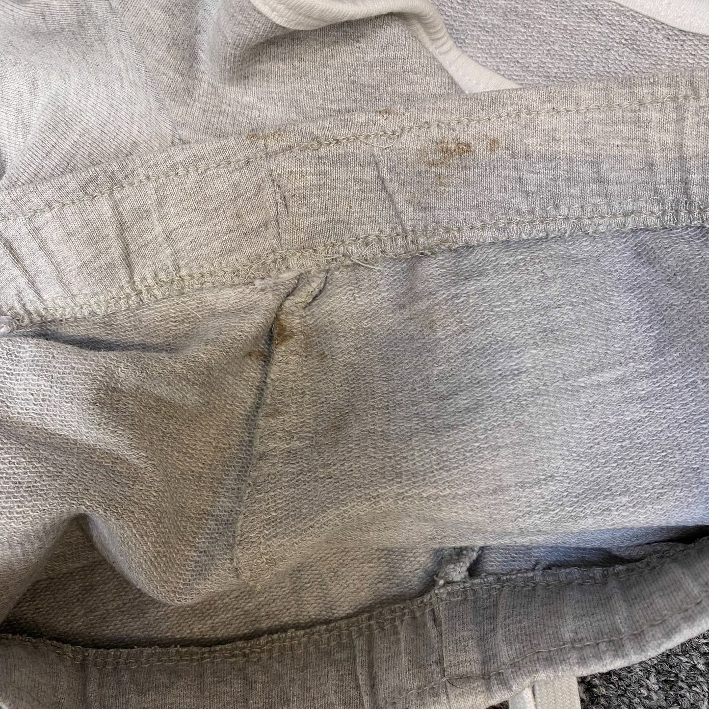 Running Sprinter Shorts Womens Medium Grey Heather Drawstring Waist Dolphin Hem