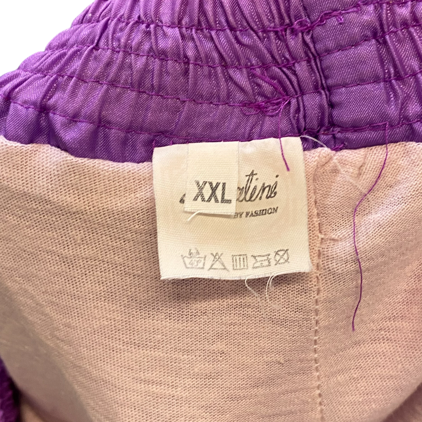 Jennis Shorts Womens XXL Purple Embroidered Logo Elastic Waist Athletic Fit