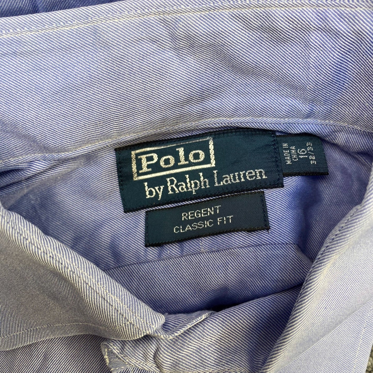 Polo Ralph Lauren Formal Shirt Mens L Blue Regent Classic Fit Button Down