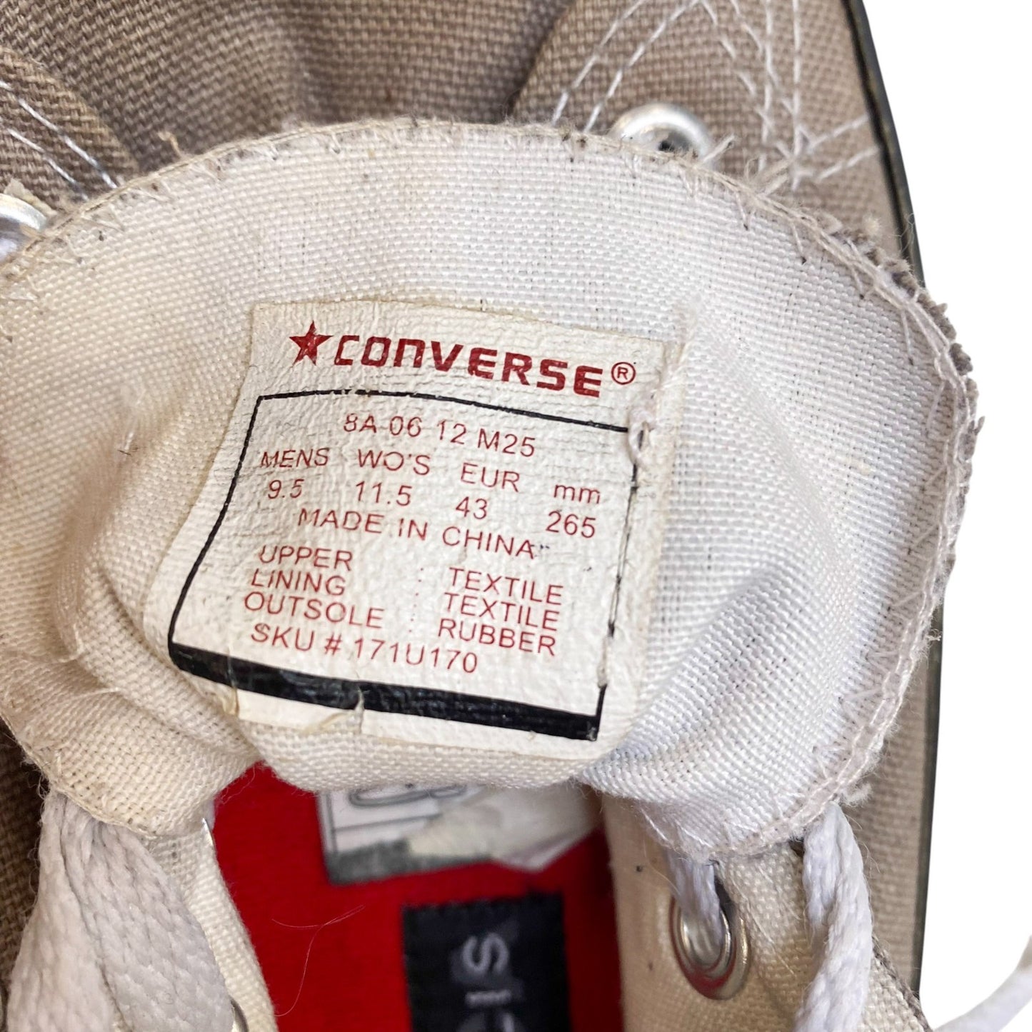 Converse Chuck Taylor All-Stars Low Top Sneakers Men's 9.5 Grey White Canvas