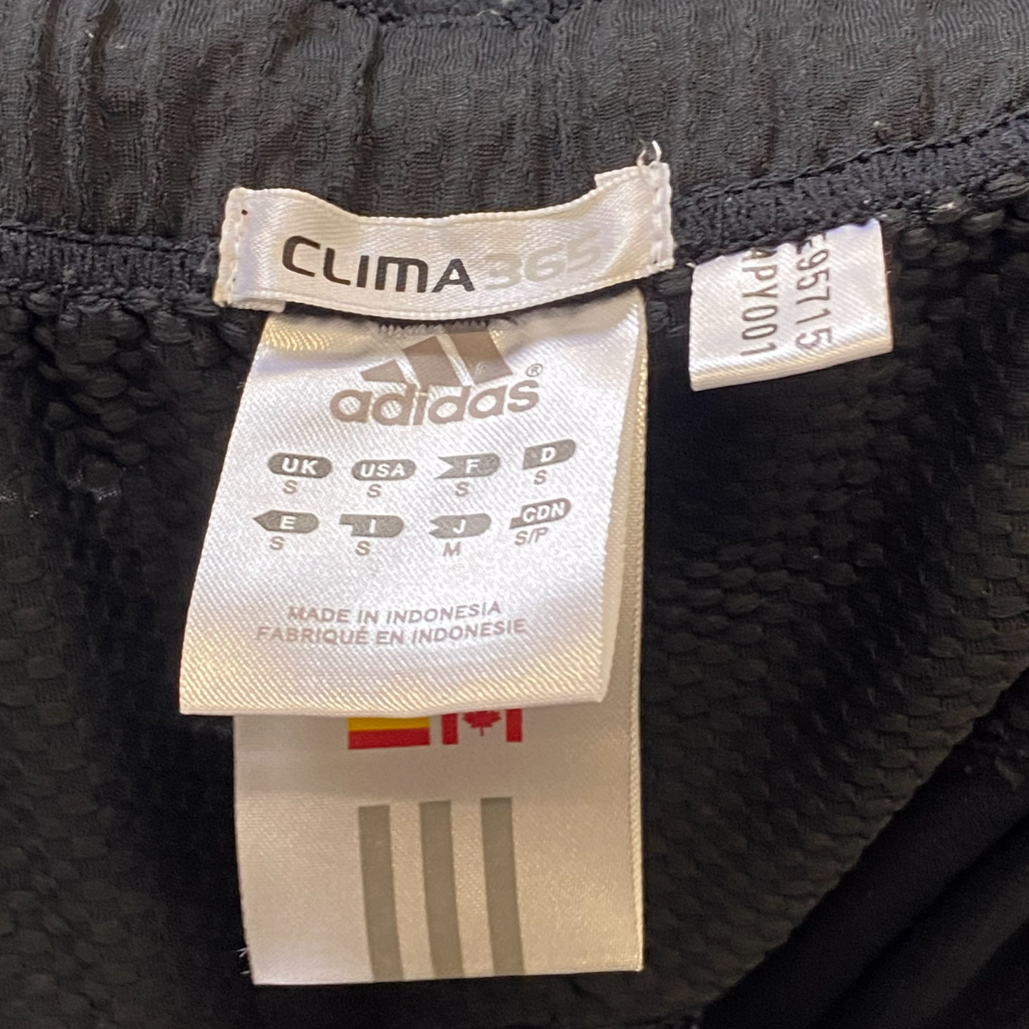 Adidas Shorts Mens Small Black Elastic Waist Drawstring Clima365 Athletic Fit