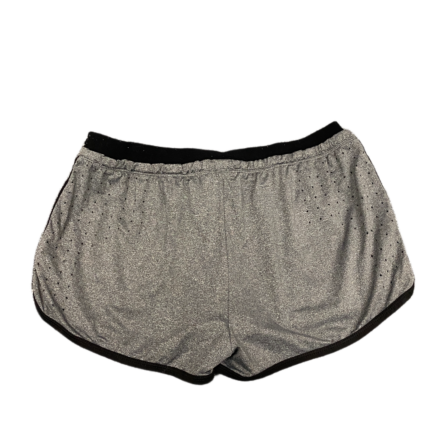 Activewear Shorts Womens Small 31" Waist Grey Heather Dolphin Hem Drawstring