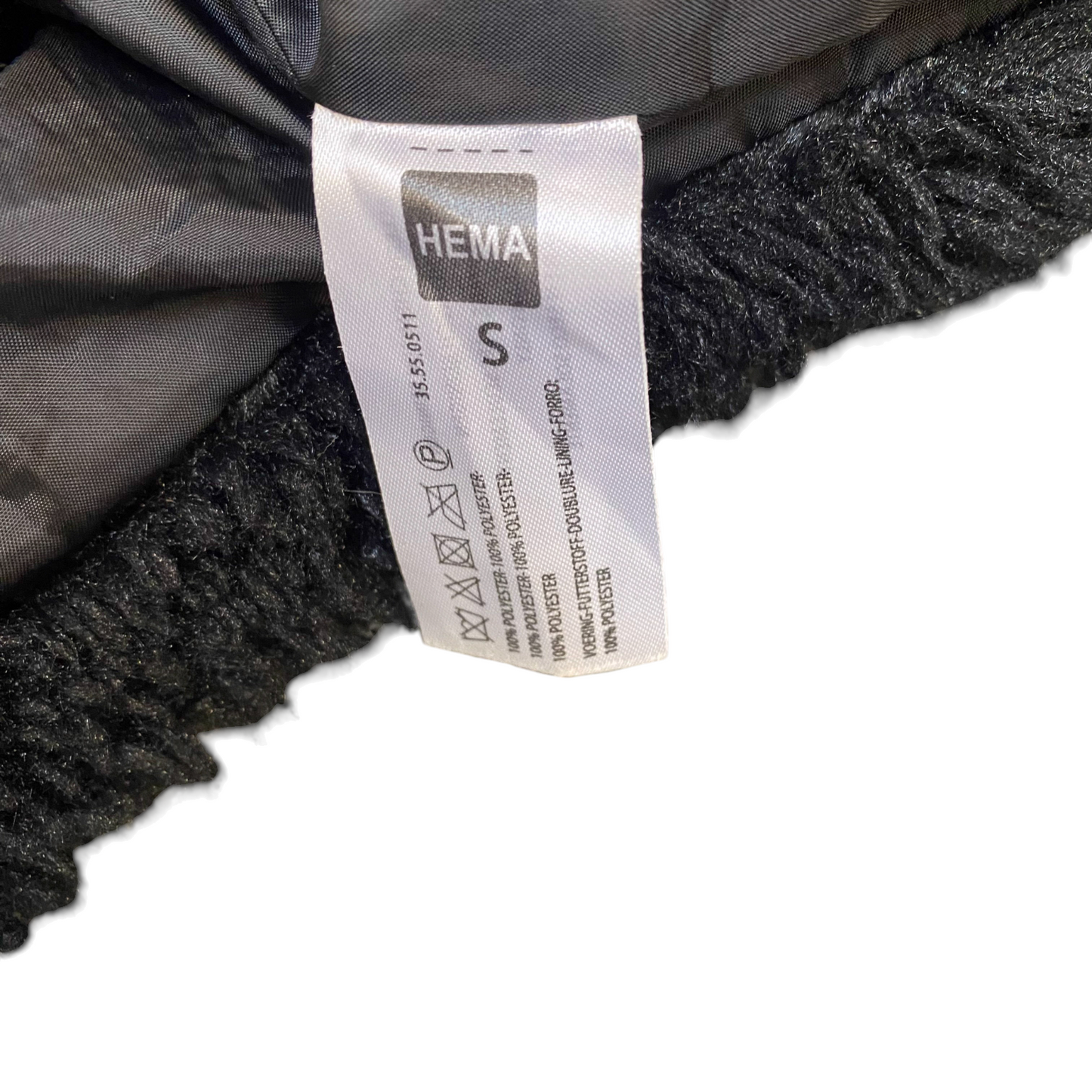 Hema Faux Fur Coat Womens Small Black Lined Cozy Fuzzy Winter Long Sleeve