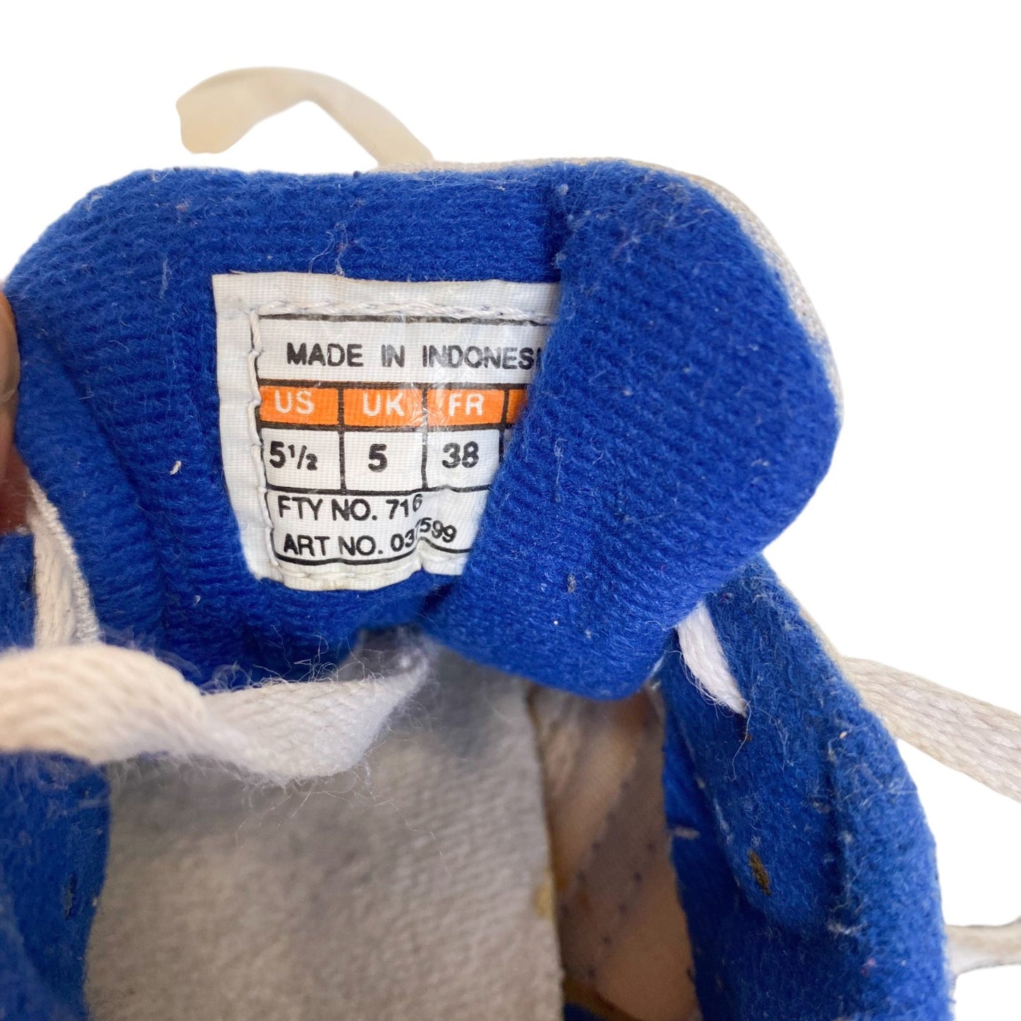 Adidas Training Sneakers Men's UK 5 Blue White Casual Running Low Top Lace Up