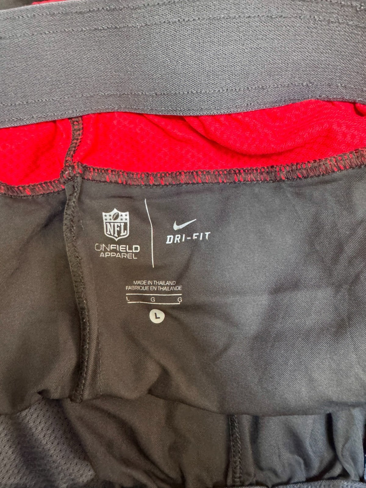 Nike Tampa Bay Buccaneers Shorts Mens L 32" Waist Black On-Field NFL Football