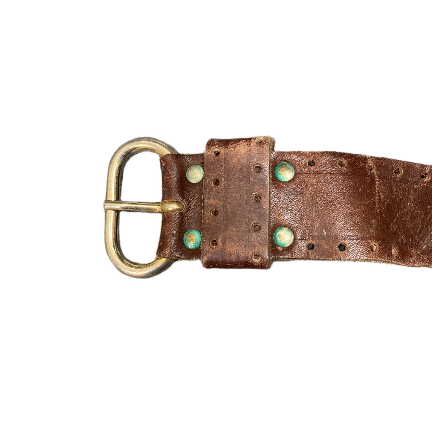 Waist Belt Mens Brown Leather Adjustable Classic Silver Pin Buckle 30 inches