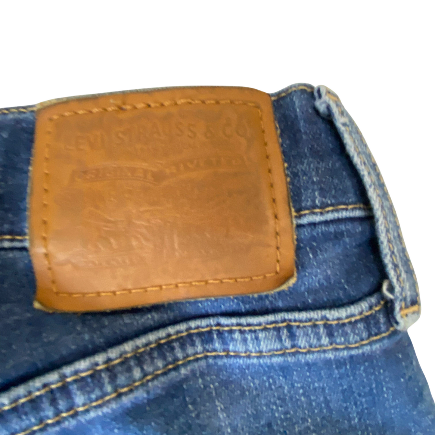 Levi's Jeans Womens Small W25 L28 Blue Denim Red Tab Mile High Rise Super Skinny