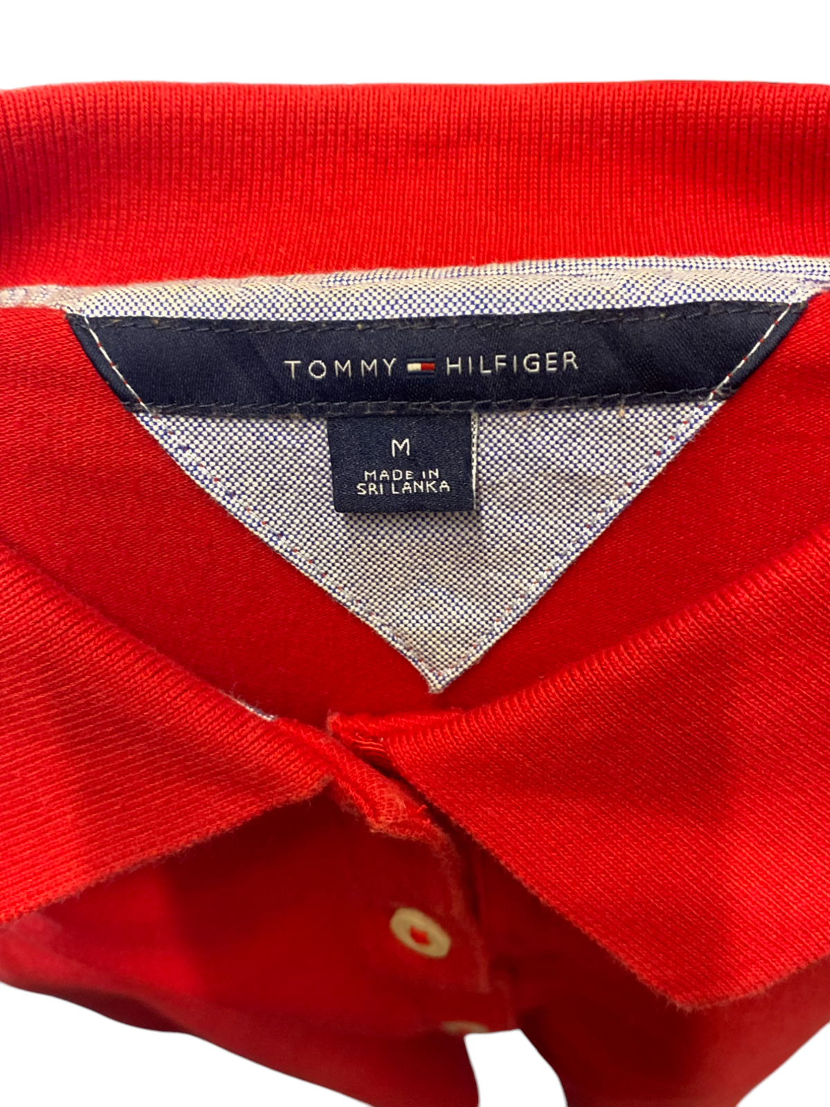 Tommy Hilfiger Polo Shirt Womens M Red High Low Short Sleeve Golf Performance