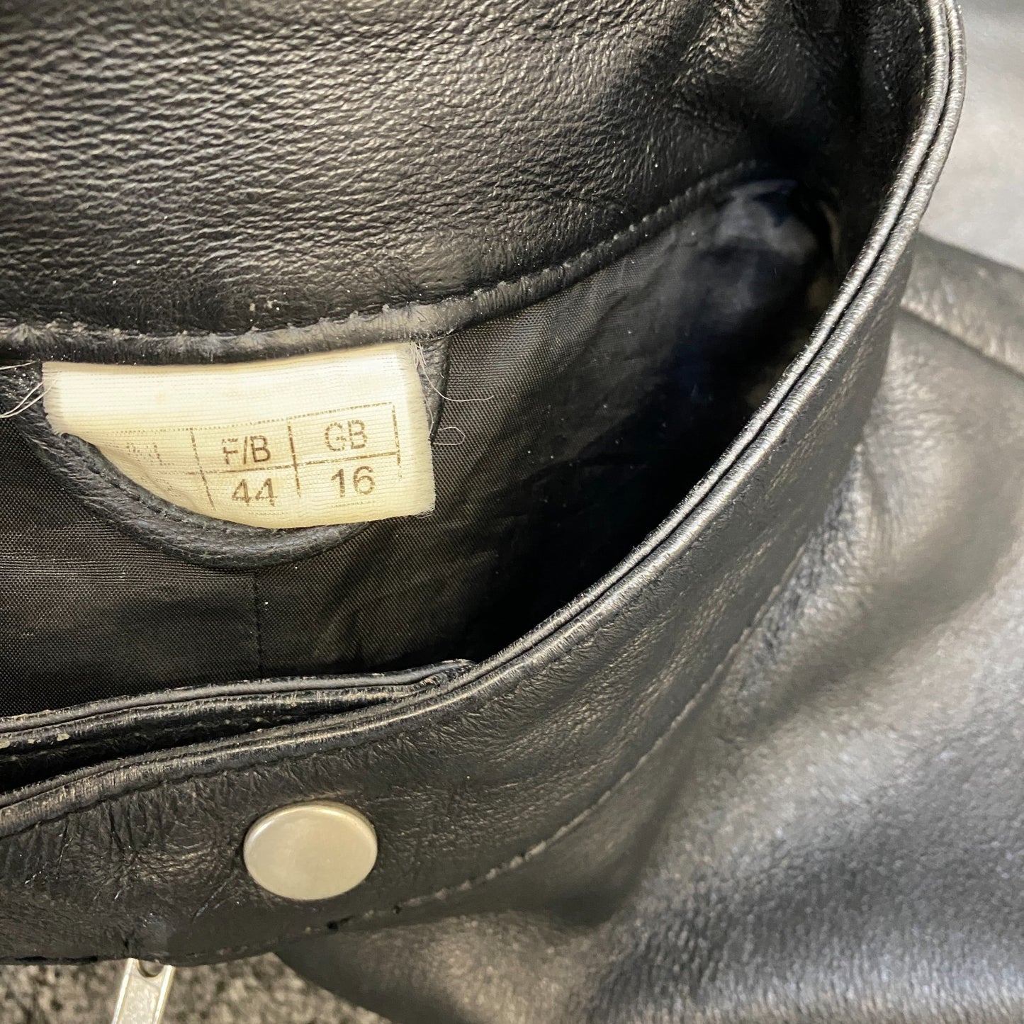 Women Genuine Leather Biker Jacket Medium Black Fully Lined Long Sleeve Full Zip