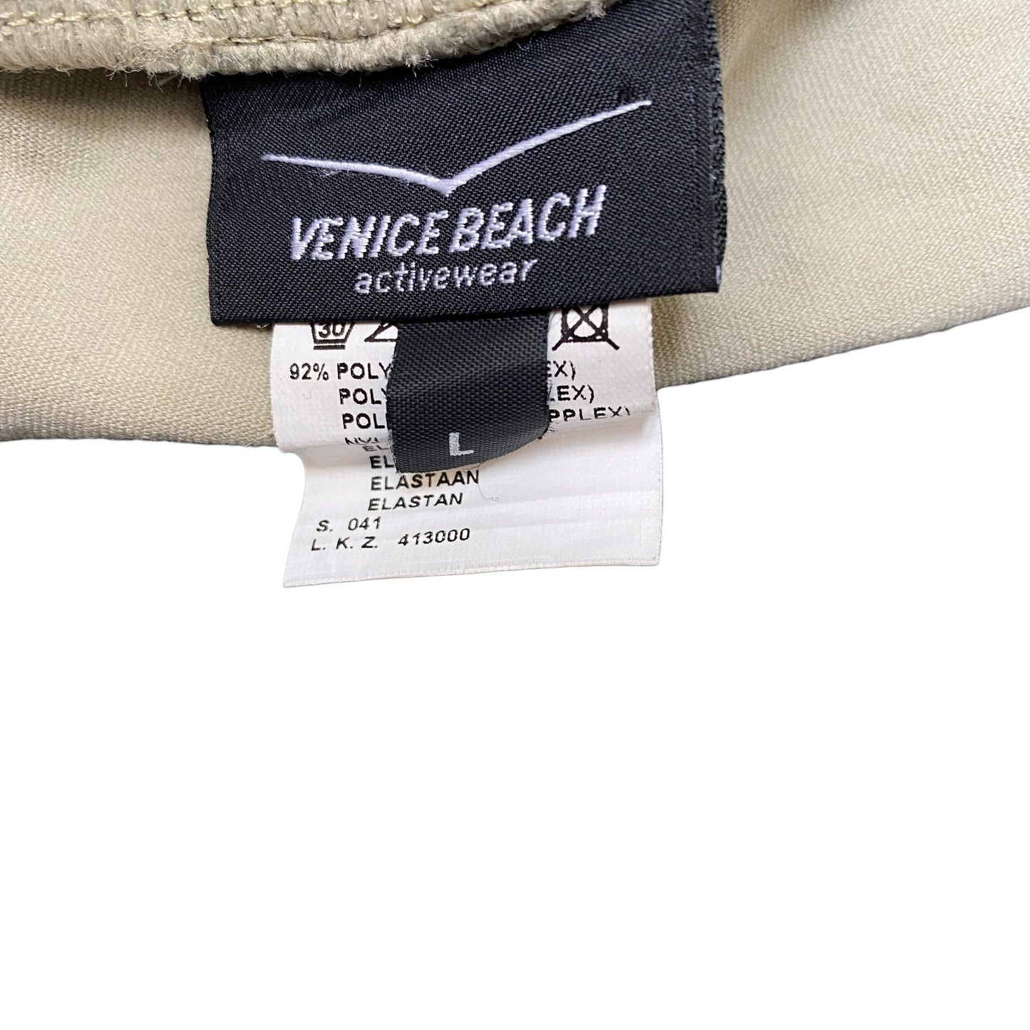 Venice Beach Activewear Joggers Fits as Women 28" Waist Ivory Wide Leg Trouser
