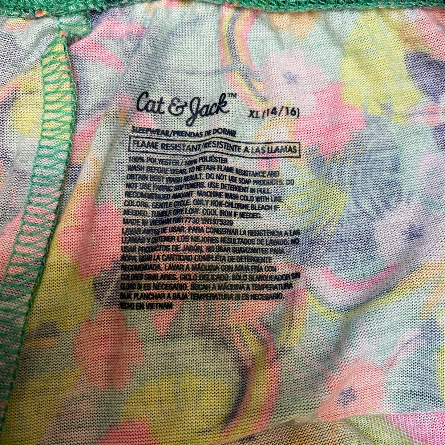 Pajama Shorts Womens XL 28" Waist Multi Tropical Toucan Bird Stretch Dolphin Hem
