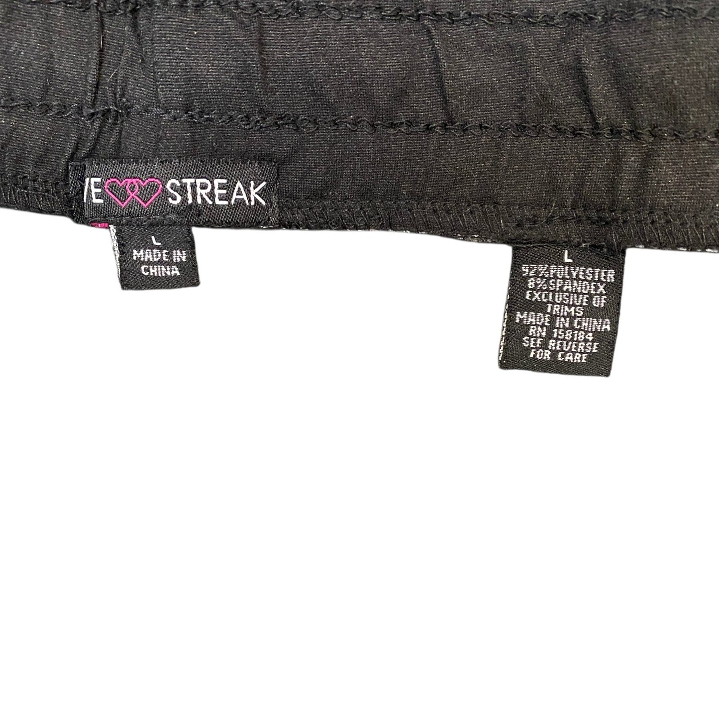 Running Sprinter Shorts Women L 30" Waist Black Athletic Gym Workout Dolphin Hem