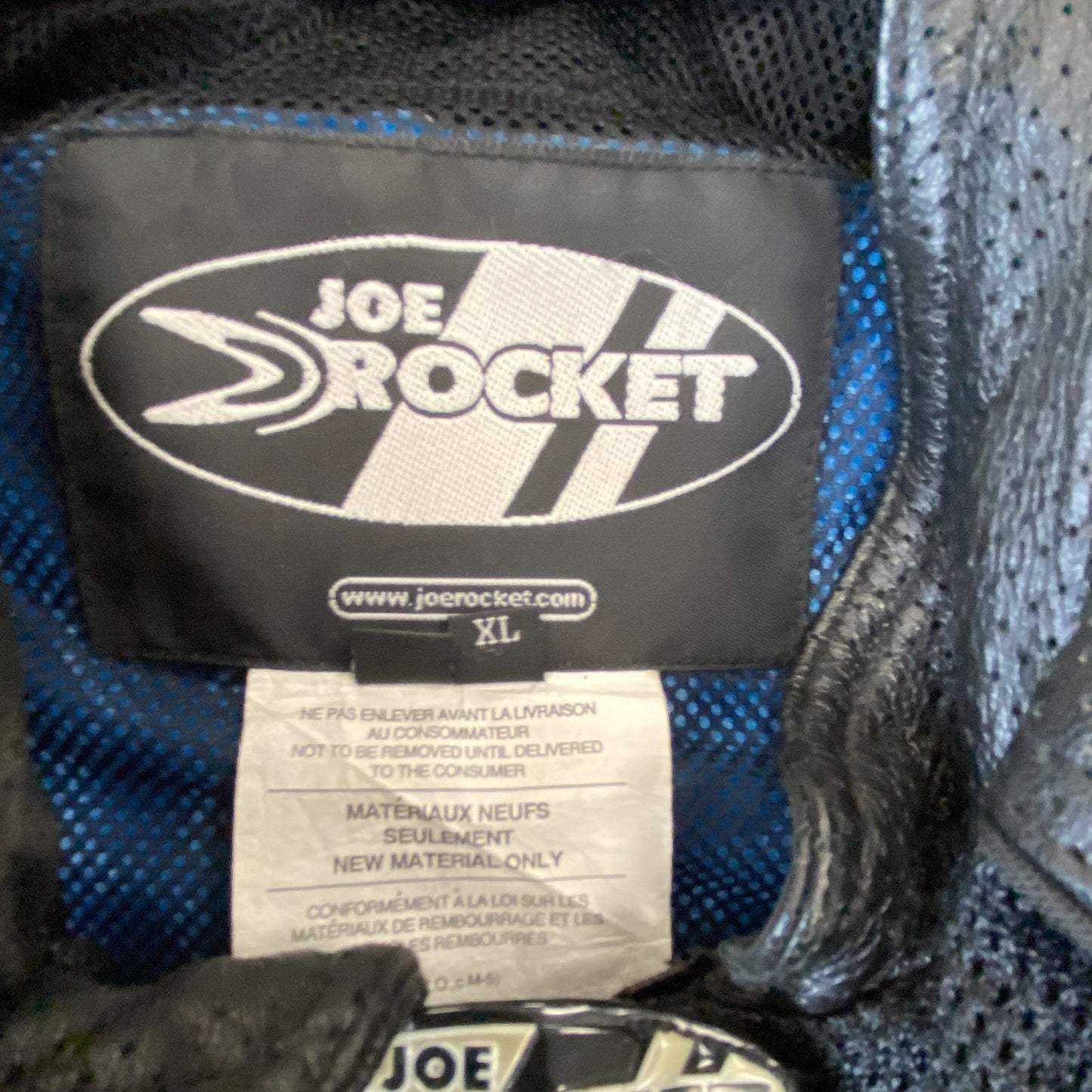 Joe Rocket Mesh Motorcycle Jacket Mens XL Black Zipped Pockets Adjustable Straps